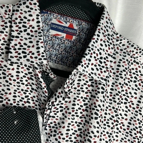 OXFORD STREET of  LONDON.Men shirt,dress shirt,two tone,modern fit,classy! Event - Picture 1 of 16